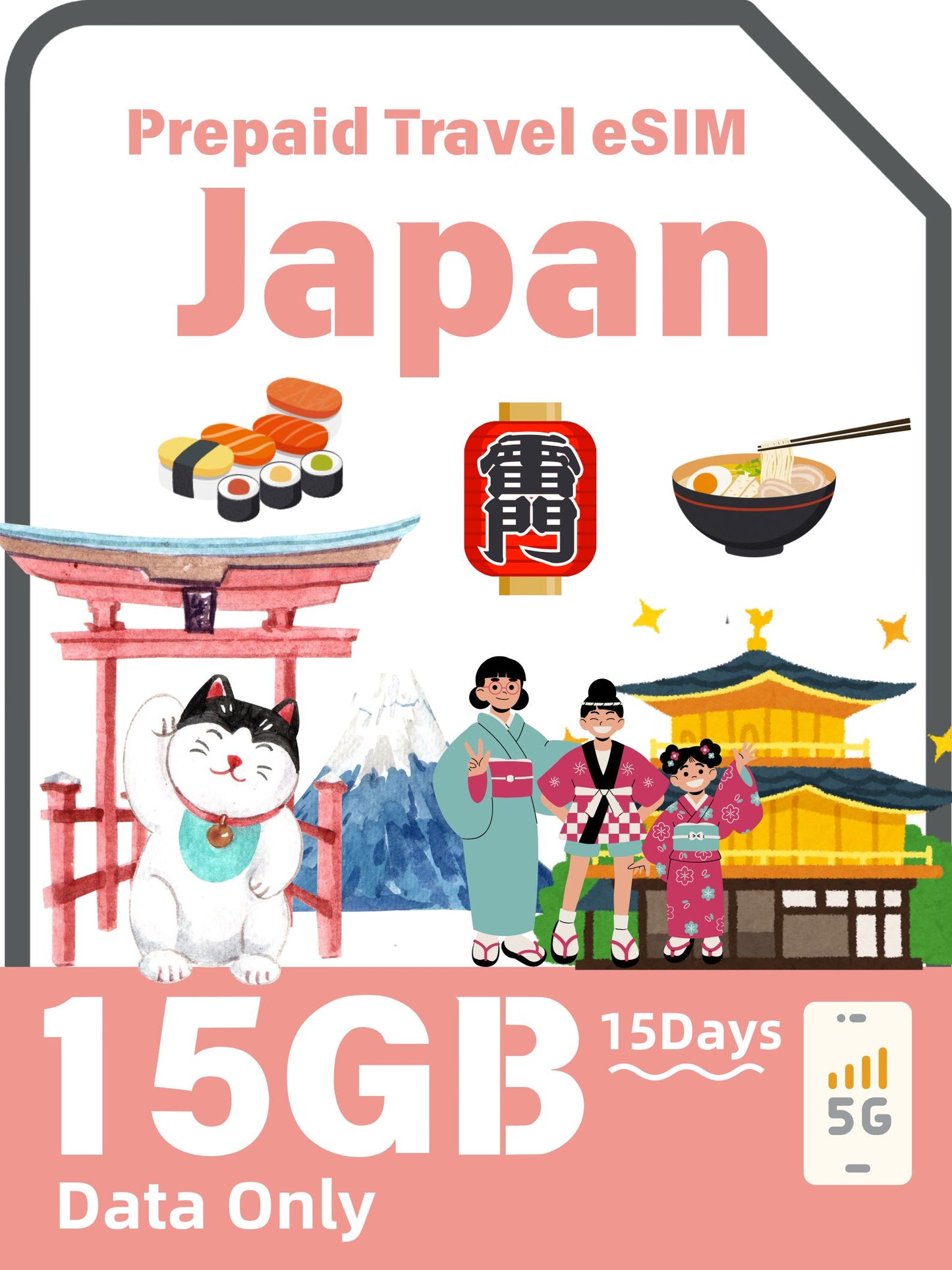 日本プリペイドトラベルeSIMカード