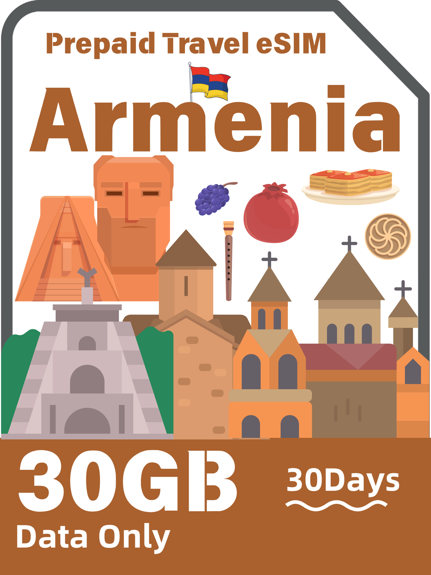 Armenia Travel eSIM Card | Viva-MTS 5G Data Plan