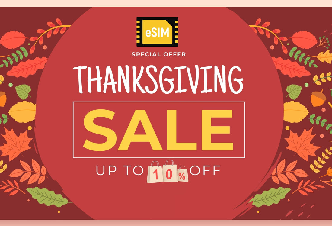 感恩節 &黑色星期五出國上網攻略：2025 年最佳 eSIM 方案與 10% OFF 優惠懶人包