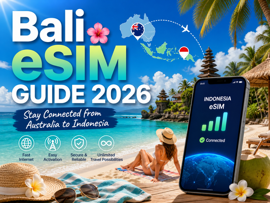 澳洲旅客去巴厘島要買哪種 eSIM？ 2026 印尼上網方案、漫遊費與抵達前設定指南