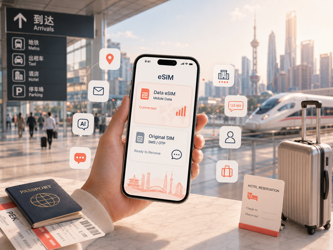 中國 eSIM 與手機驗證碼：回國旅行能收 SMS / OTP 嗎？完整說明