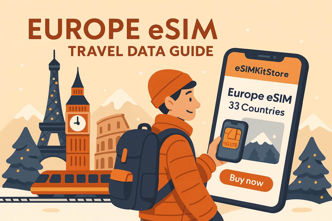 歐洲 eSIM 33 國旅遊上網指南｜聖誕市集、跨年與歐洲鐵路一張搞定