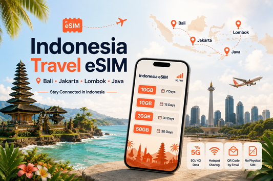印尼 eSIM 怎麼選？ Bali、Jakarta、Lombok 旅遊上網與便宜方案完整指南