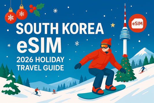 韓國 eSIM 旅遊上網指南｜聖誕滑雪＆首爾跨年必備（首爾／釜山／滑雪場）
