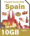Spanish / Spain Prepaid Travel eSIM Card