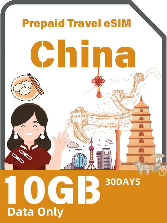 中國預付旅遊 eSIM 卡