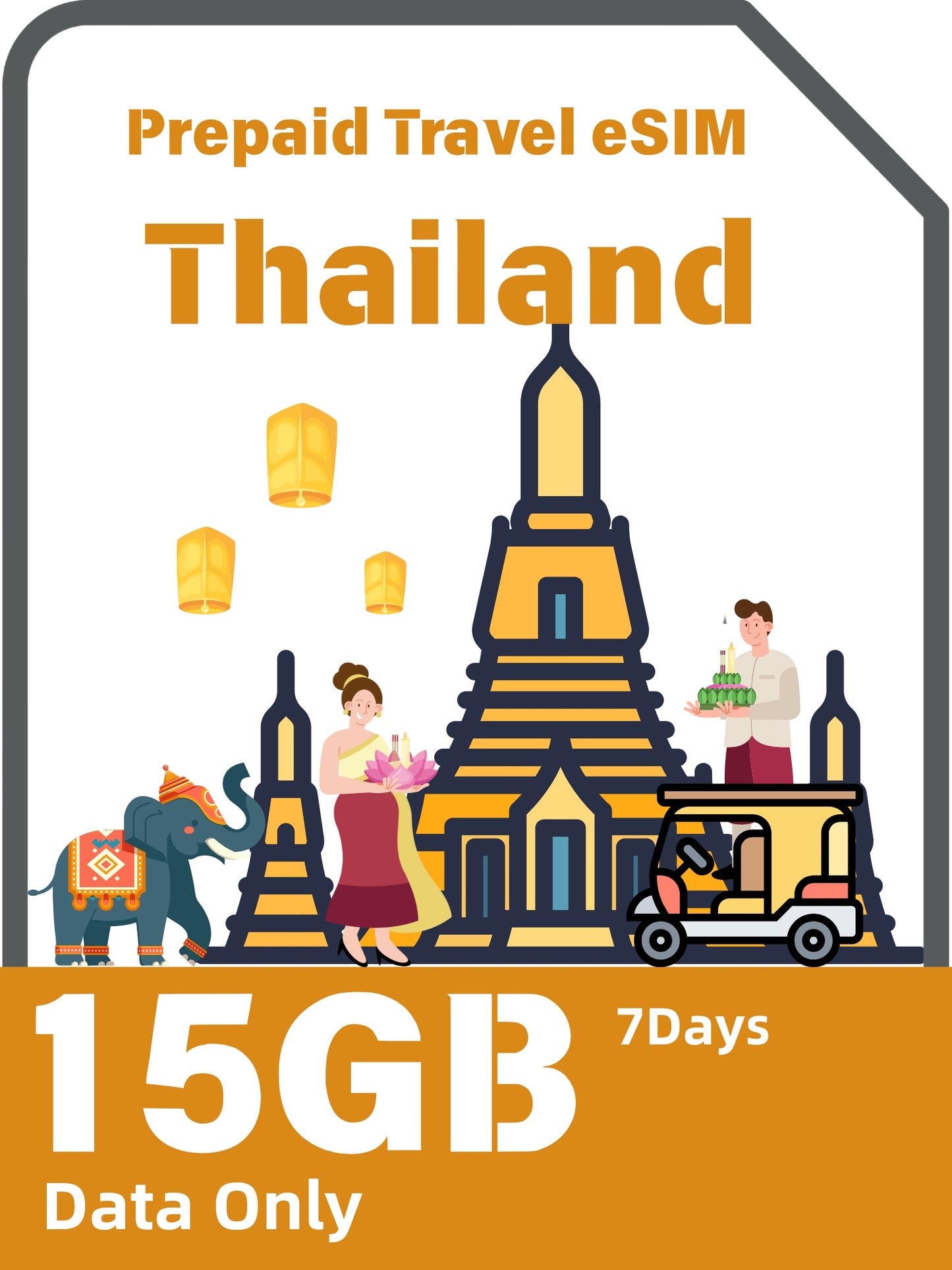 タイのプリペイド旅行eSIMカード