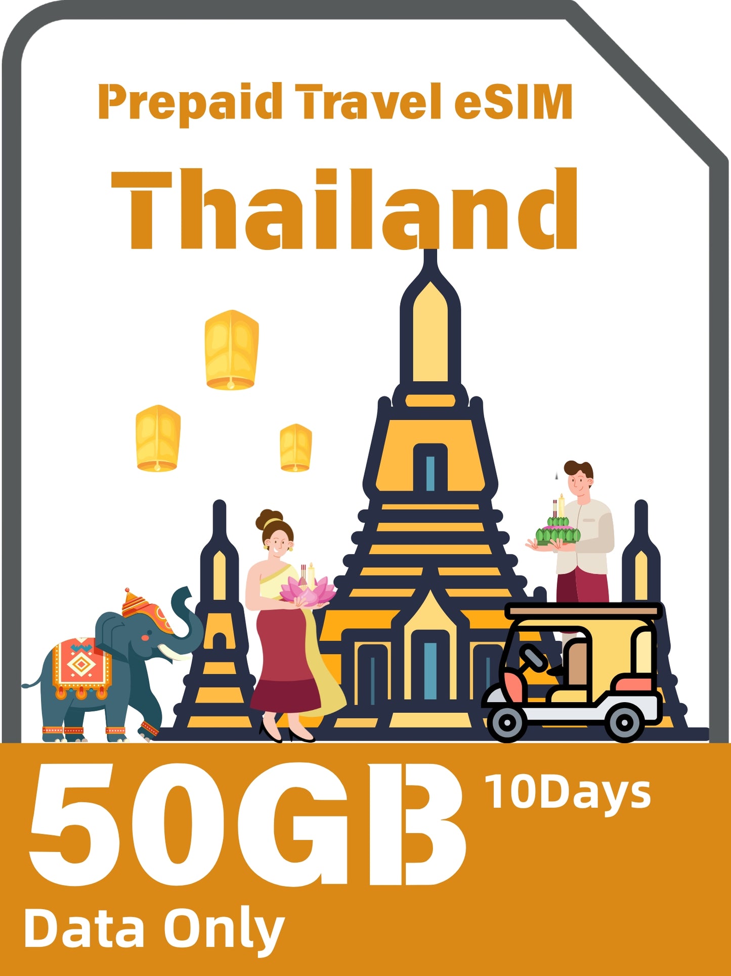 タイのプリペイド旅行eSIMカード