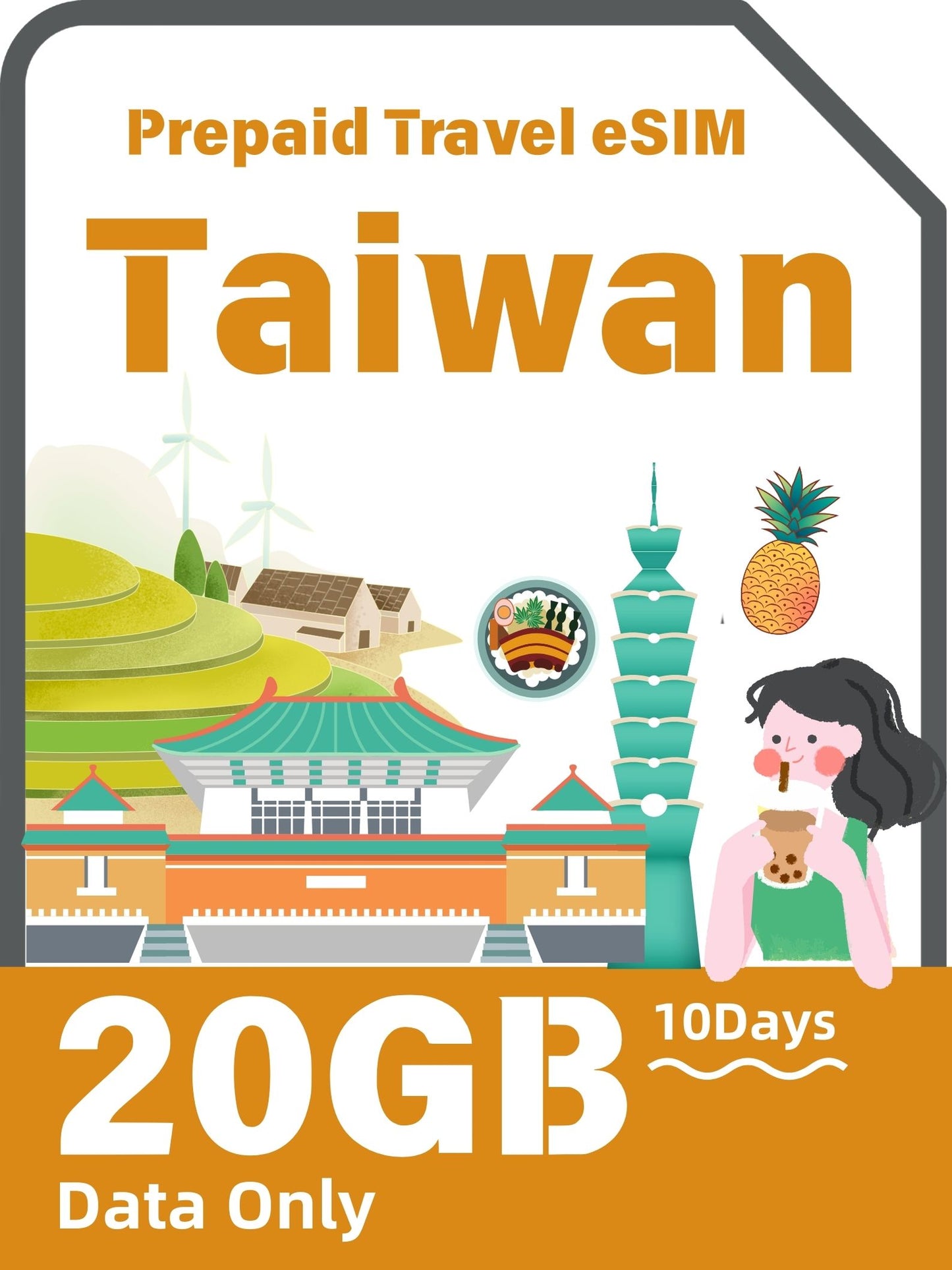 Taiwan Prepaid Travel eSIM Card 