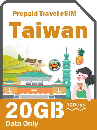 Taiwan Prepaid Travel eSIM Card 