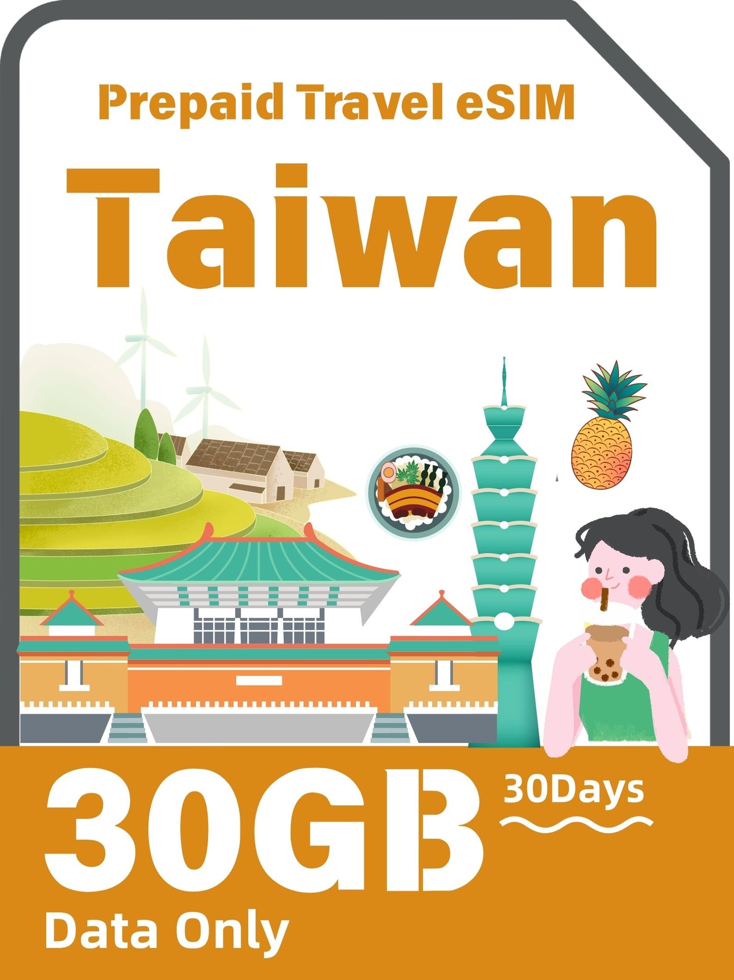 Taiwan Prepaid Travel eSIM Card 