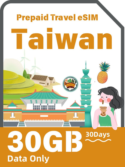 Taiwan Prepaid Travel eSIM Card 