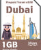 Dubai (UAE) Prepaid Tourist eSIM Card 