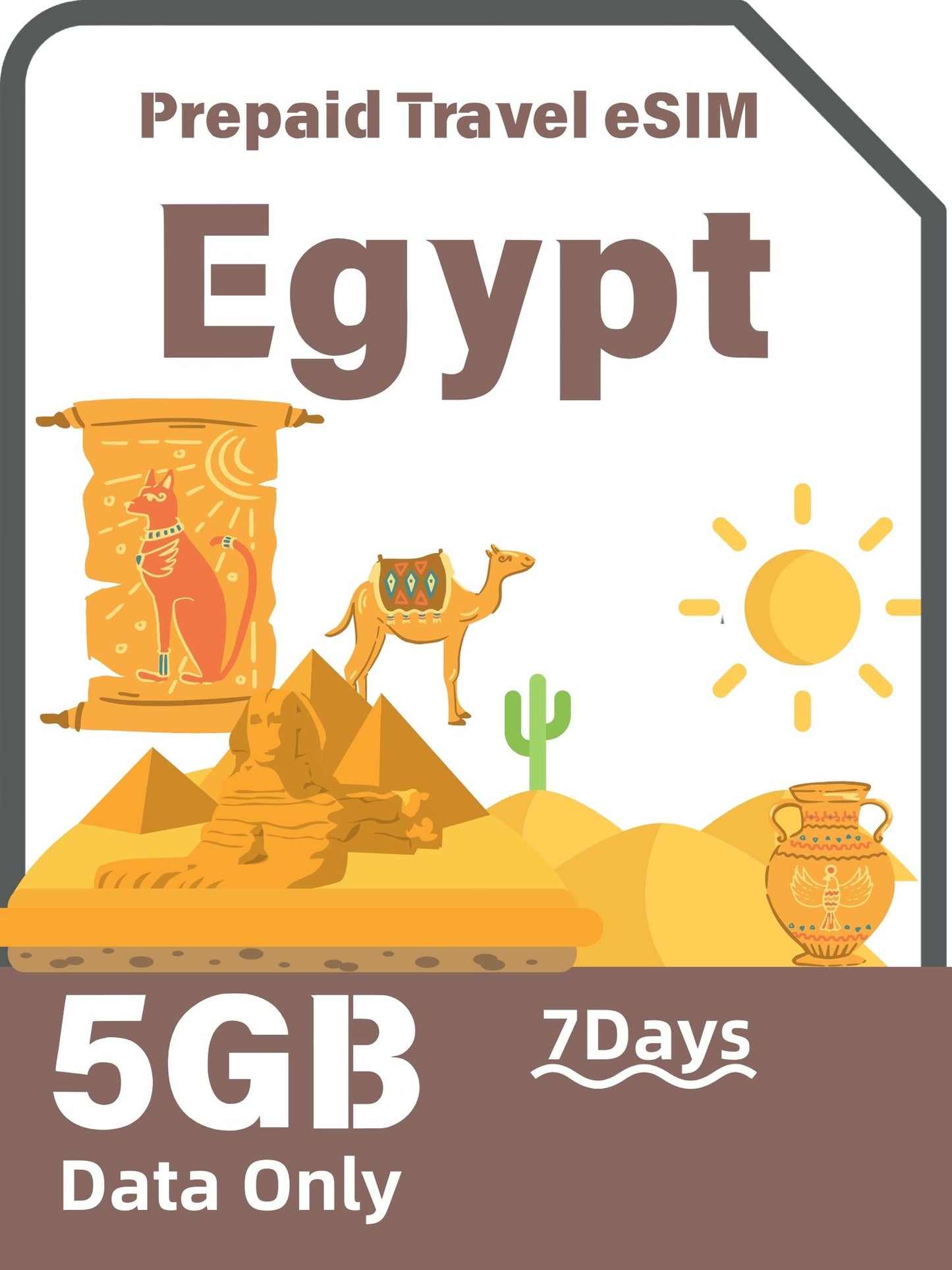 Egypt Prepaid Travel eSIM Card 