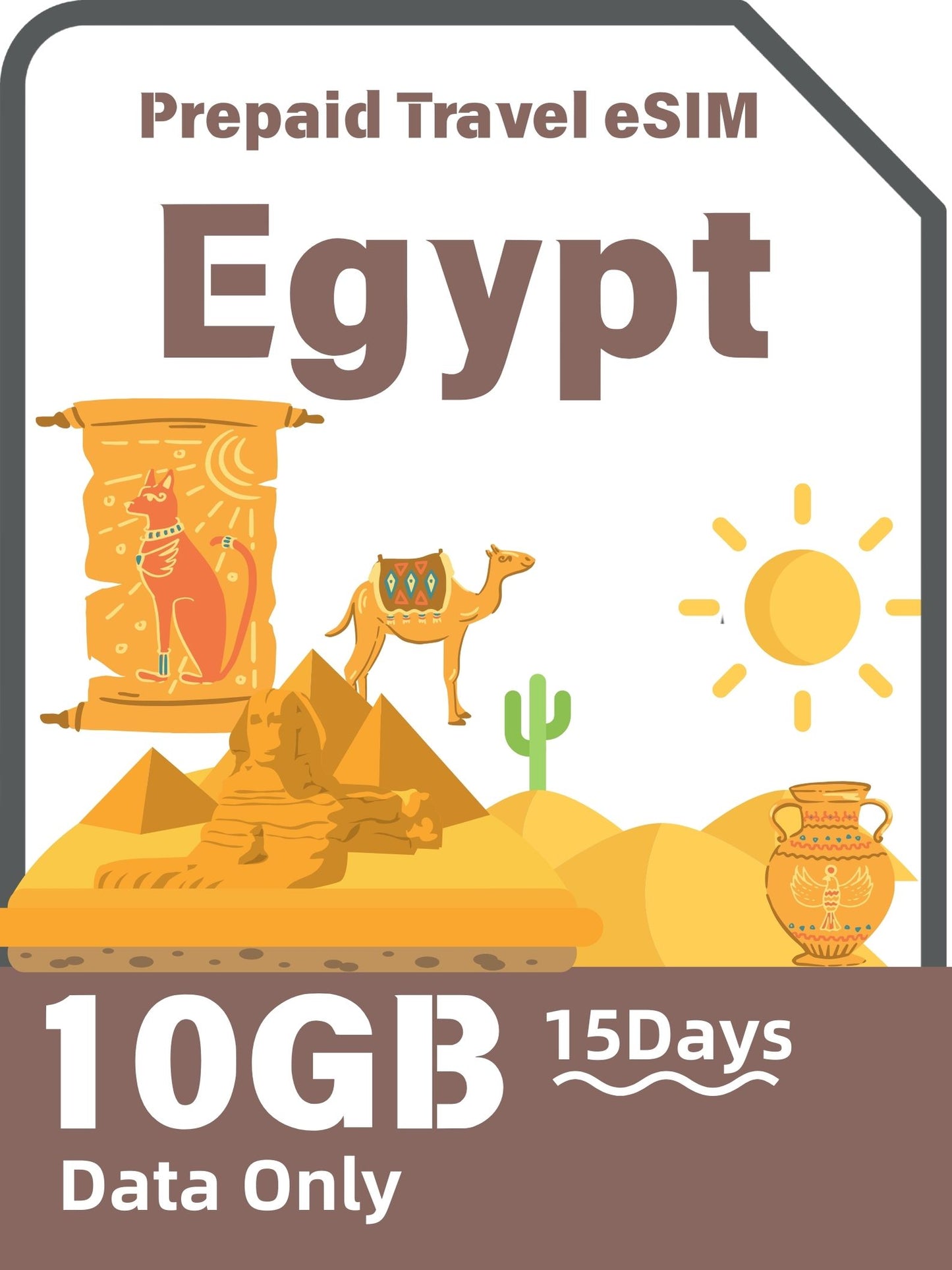 Egypt Prepaid Travel eSIM Card 