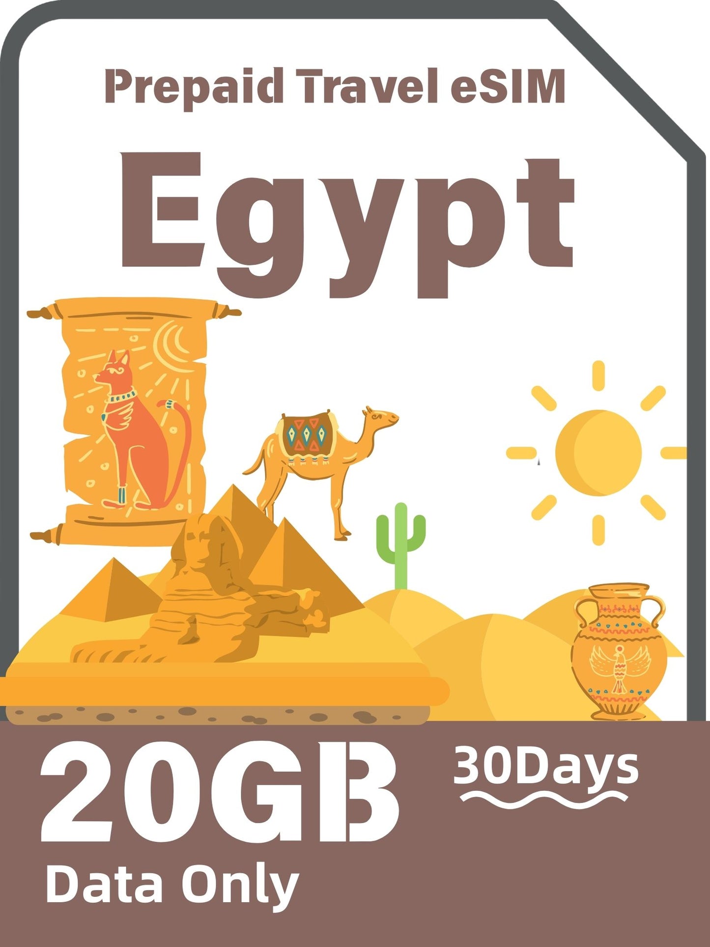 Egypt Prepaid Travel eSIM Card 