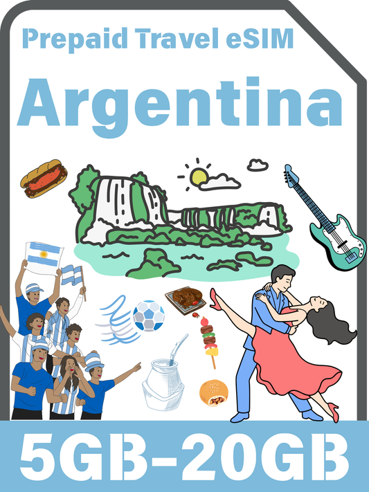 アルゼンチン旅行eSIMカード｜Movistar / Claro データ通信カード