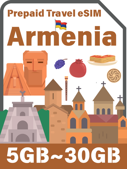 Armenia Travel eSIM Card | Viva-MTS 5G Data Plan