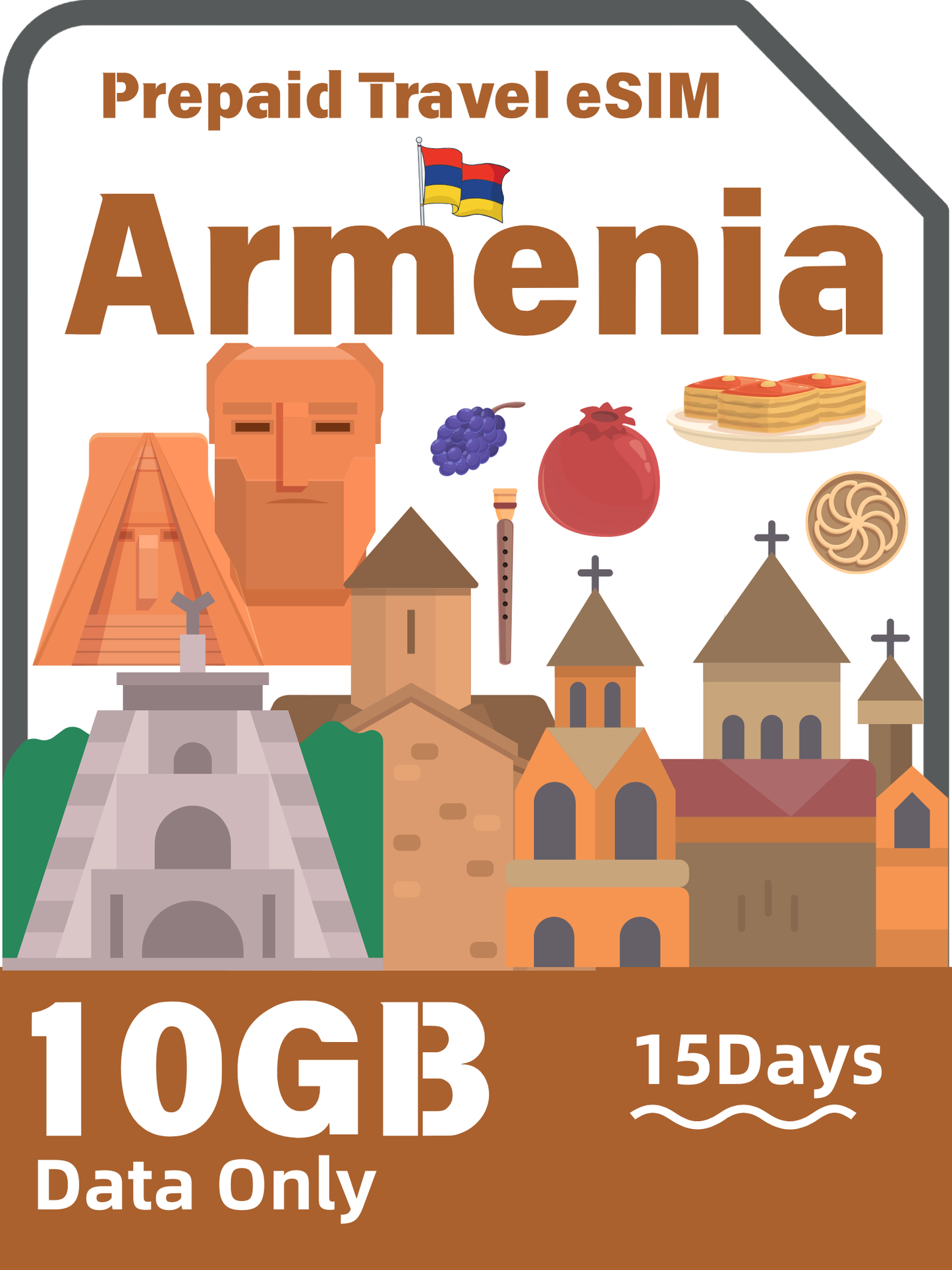 Armenia Travel eSIM Card | Viva-MTS 5G Data Plan