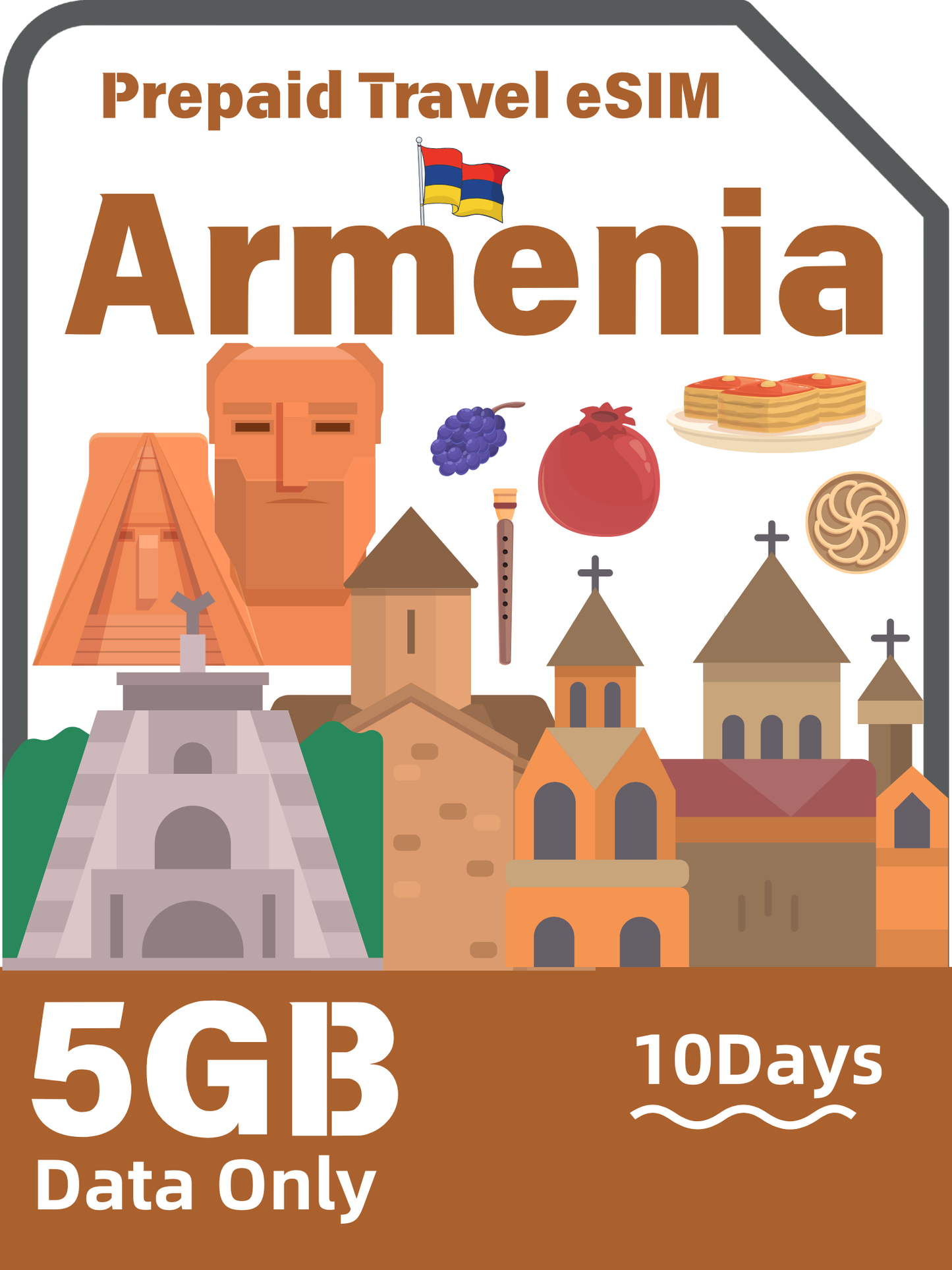 Armenia Travel eSIM Card | Viva-MTS 5G Data Plan