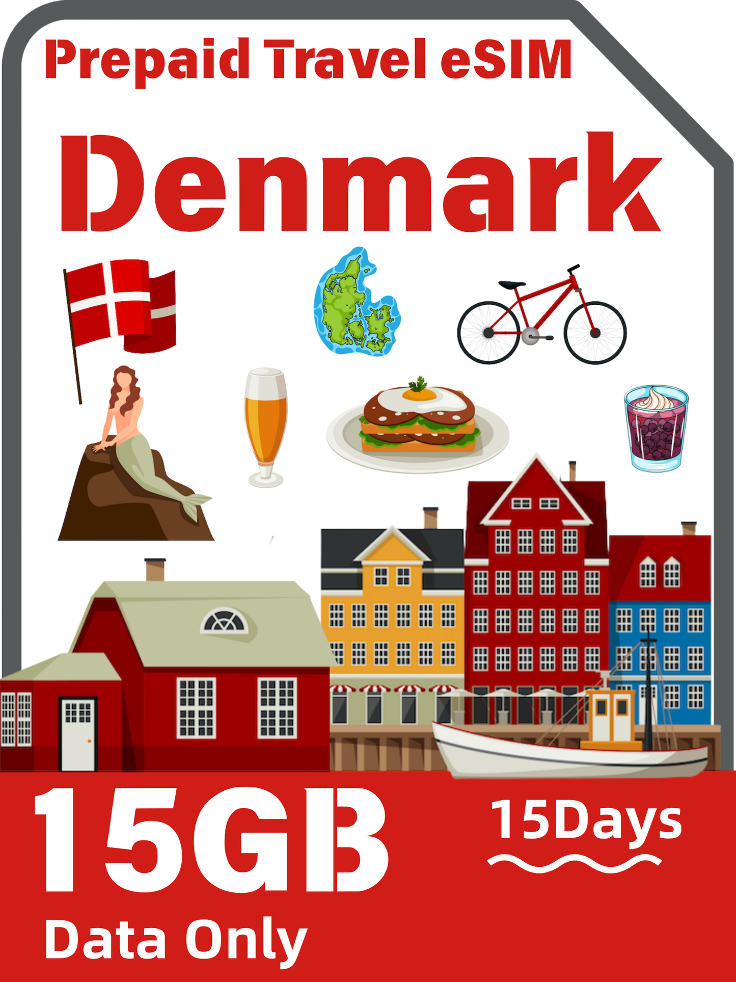 デンマーク旅行用eSIM｜Telenor 4G/5Gデータプラン