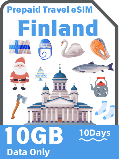 Finland Travel eSIM Card | Elisa 4G/5G Data Plan