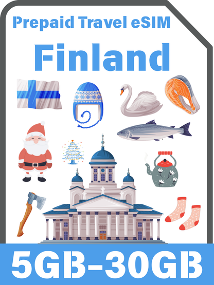 Finland Travel eSIM Card | Elisa 4G/5G Data Plan