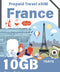 French / France Prepaid Travel eSIM Card