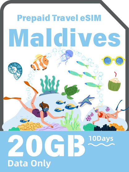 Maldives Prepaid Tourist eSIM 