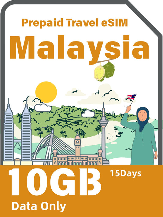 マレーシアのプリペイド旅行eSIMカード