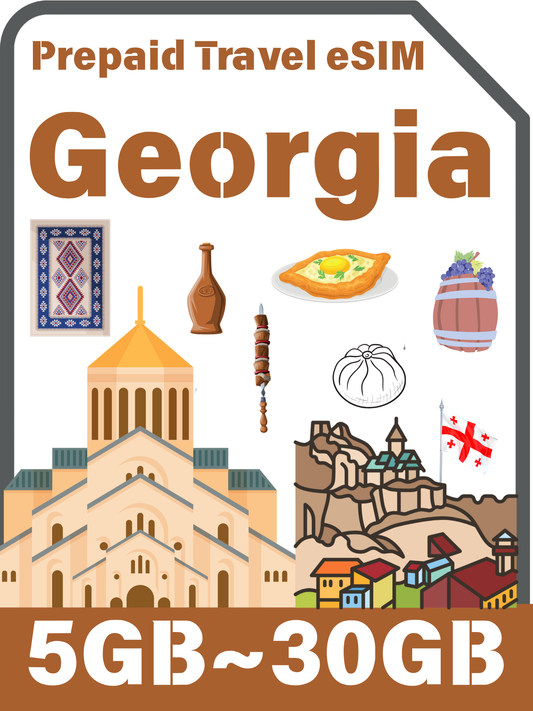 格魯吉亞旅遊 eSIM 卡｜4G/LTE 上網數據卡