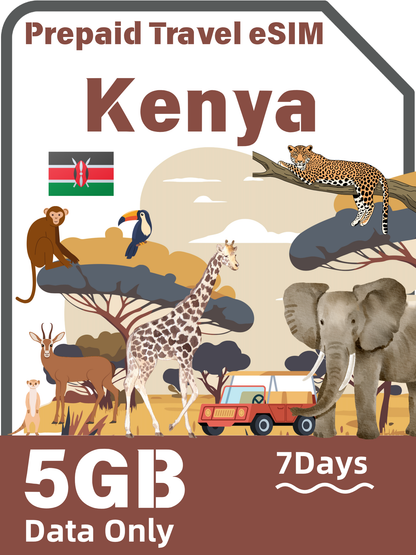 肯亞旅行 eSIM｜Airtel 5G 無限流量套餐