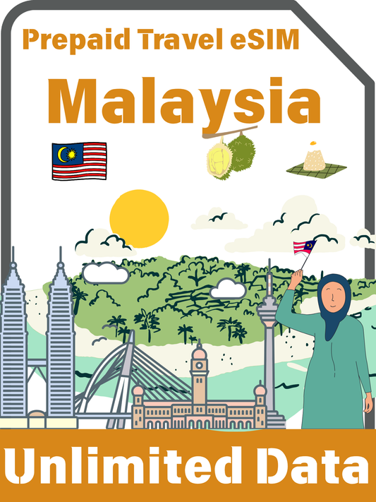 マレーシアのプリペイド旅行eSIMカード