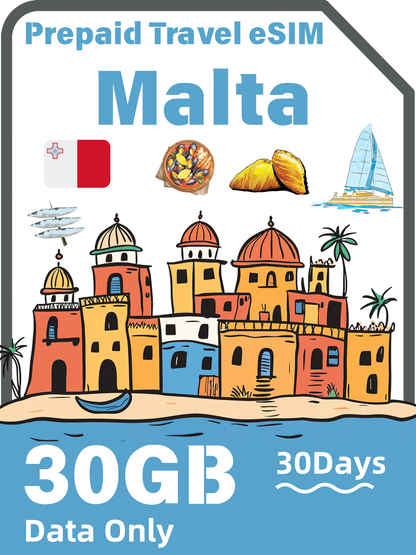 Malta Travel eSIM Card | GO 4G/5G Data SIM
