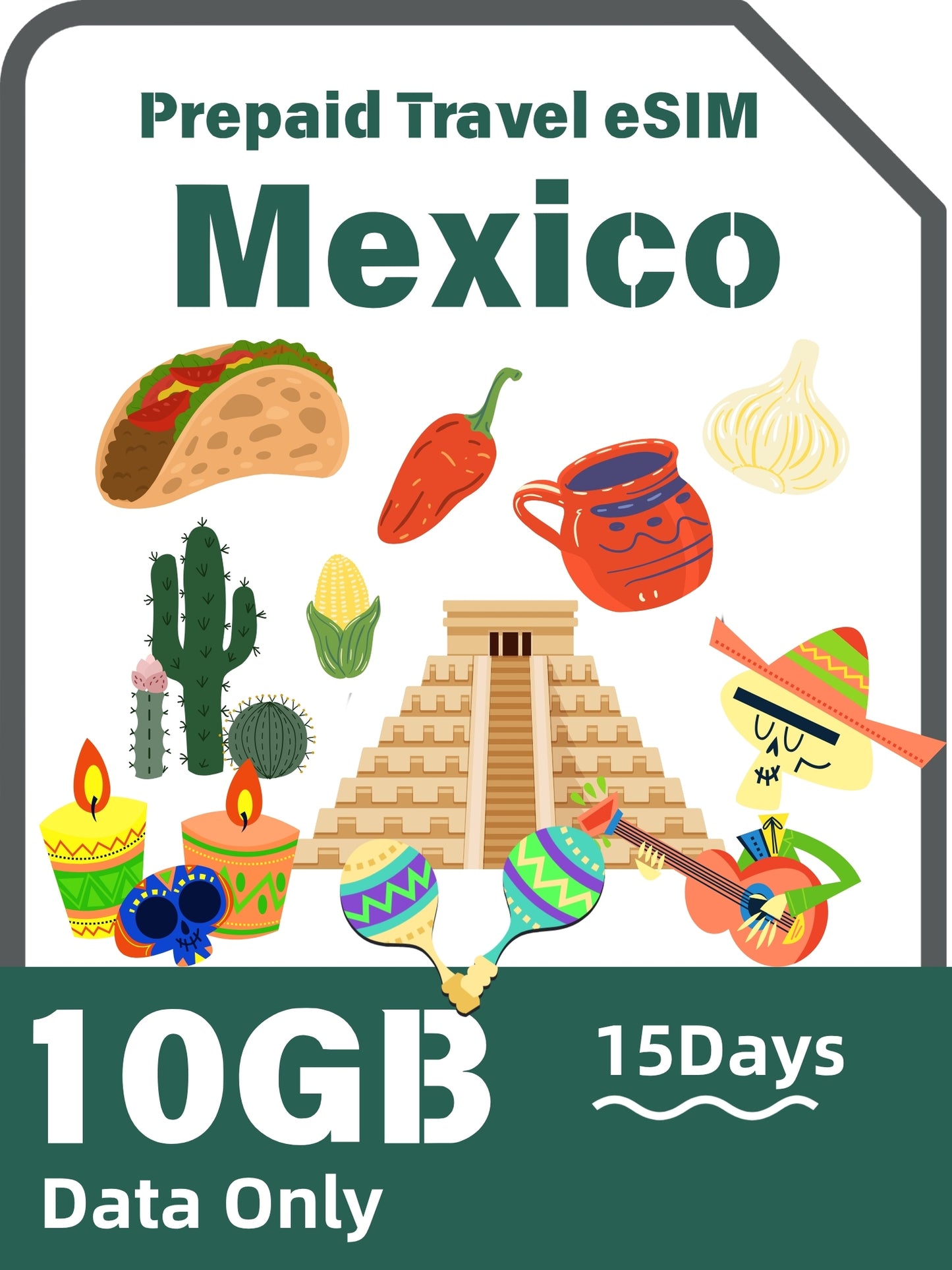 Mexico Prepaid Travel eSIM Card