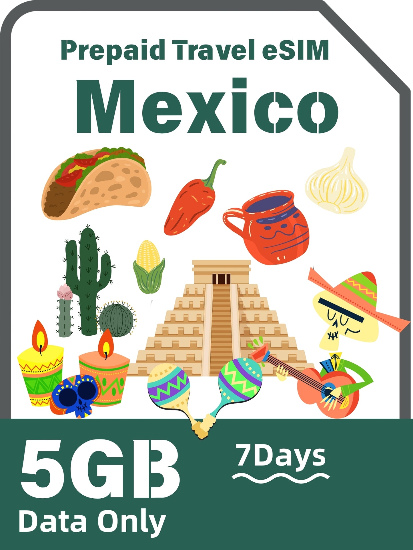 Mexico Prepaid Travel eSIM Card