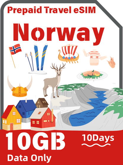 Norway Telia 5G Unlimited Data Data-Only Prepaid Travel eSIM