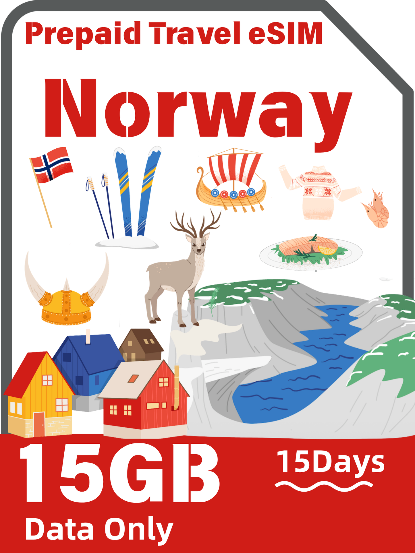 Norway Telia 5G Unlimited Data Data-Only Prepaid Travel eSIM