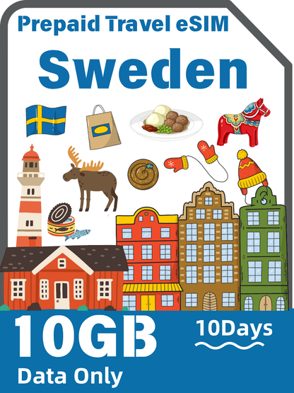 スウェーデン旅行用eSIM｜Telenor 4G/5Gデータプラン