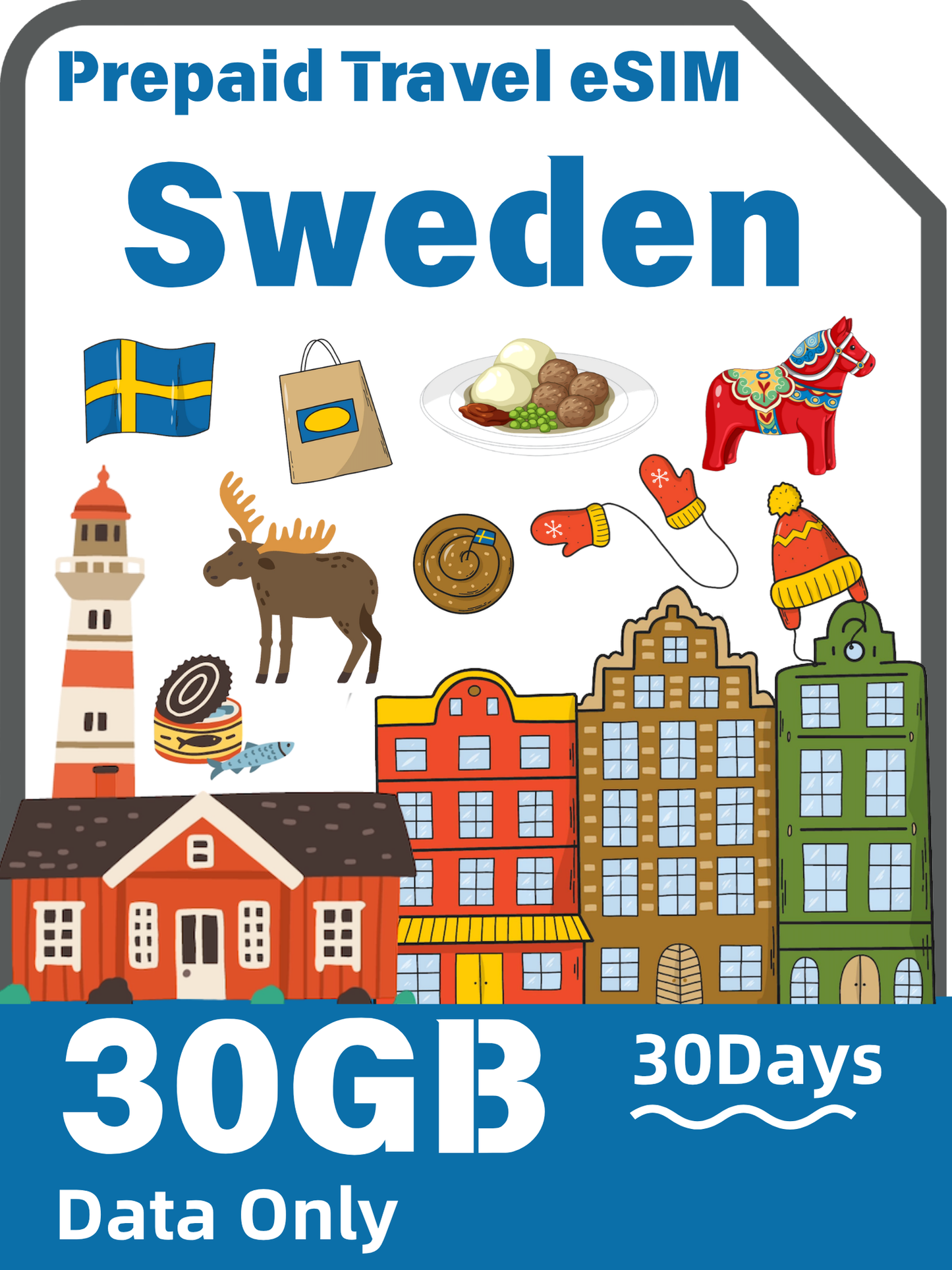 スウェーデン旅行用eSIM｜Telenor 4G/5Gデータプラン