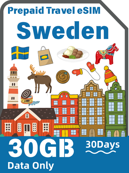 スウェーデン旅行用eSIM｜Telenor 4G/5Gデータプラン
