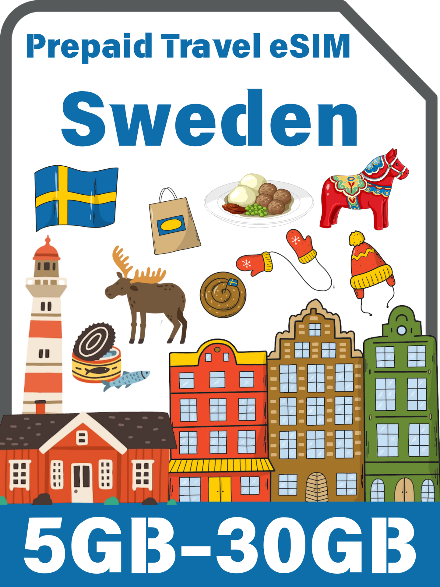 スウェーデン旅行用eSIM｜Telenor 4G/5Gデータプラン