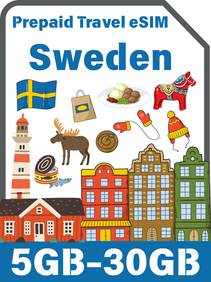 スウェーデン旅行用eSIM｜Telenor 4G/5Gデータプラン