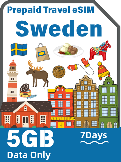 スウェーデン旅行用eSIM｜Telenor 4G/5Gデータプラン
