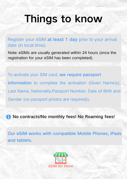 ヨーロッパのプリペイド旅行eSIM（33か国） 
